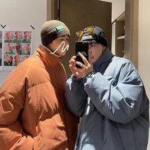 커플숏패딩 오버핏 점퍼 겨울 코트 루즈핏 남녀공용 자켓