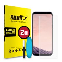 솔츠 갤럭시 S시리즈 / 노트시리즈 풀점착 액상 UV 강화유리 지문인식 액정보호필름 2매