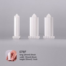 모델 빌딩 미니어처 키트 1:500 ABS 모래 테이블 건축 건물 레이아웃 디오라마 제작 재료, 08 076F