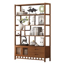 수석 진열장 도자기 장식장 거실 원목 엔틱 책장 상패, 6단 B형 6단 101CM