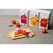 설탕을 1/3로 줄인 1회용 포장 -과일 스틱잼, 건강한잼 사과
