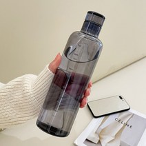 투명 테이크아웃텀블러 산책 휴대용 대용량, B 그레이500ml(싱글컵)