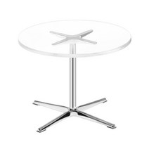 Zeyuan 1:12 다이닝 데스크 1:12 인형 집 사이드 티 테이블 모델 DIY 장면 액세서리 미니 하우스 장면 소품 거실 용 소형, 플라스틱, 분명한