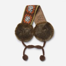 써스데이아일랜드(정상) 미수아바흐브 콜라보 퍼 포인트 니트 귀도리 (T228MCP246W), FREE(XXX)