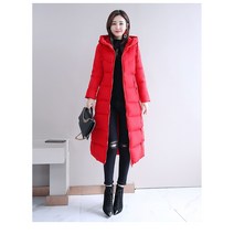 NEW 겨울 여성 하프장 패딩 도톰 슬림 다운 점퍼M-3XL 면