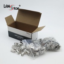 LANstar CAT.6 STP 커넥터 케이블 통과형 8P8C LSN-6PASS-STP, 1개
