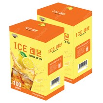 지노 아이스 레몬 100T X 2개(200T) 레몬아이스티 레몬홍차 복숭아