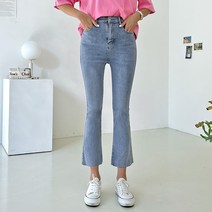 쫀득 부츠컷 데님 팬츠 여성용 청바지