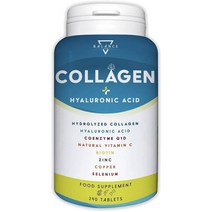 BALANCE FEEL YOUR SELF 가수분해 콜라겐 2000MG - 240정 |보충제|히알루론산 코엔자임 Q10 비타민 C 비오틴 아연 함유 피부 뼈 관절, 3개