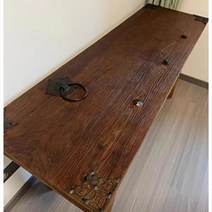 고재테이블 식탁 나무 원목 상판 홈바테이블, 타입C 170*(55~60)*75