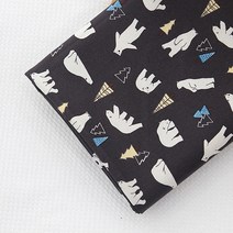 원단 20수 패브릭 면원단 미니폴라 3색, 진브라운