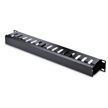 S타르트ch.com 수평 1U 서버 랙 케이블 관리 핑거 덕트 커버 포함 - 48.3cm(19인치) 네트워크 와이어 덕트 레이스웨이 패널 슬롯 (CMDUCT1UX2) 220582, Finger Duct_2U