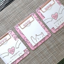 부리 뜯어쓰는 메모잇 클립보드 미니 - 러블리키티 메모클립보드 미니클립보드