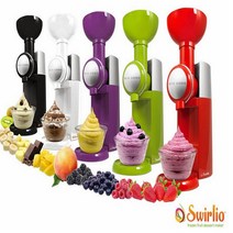 가정용 소프트 아이스크림 기계 요거트 젤라또 빅 보스 swirlio 냉동 과일 홈 완전 자동 미니 크림 메이커, 하얀, 110v, 우리를