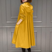 빅사이즈 롱 후드 야상 점퍼 트렌치 코트 자켓