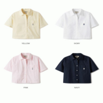 후아유 여성 스티브 반팔 크롭 셔츠 Steve Crop Short Sleeve Shirts WHYWE2513F