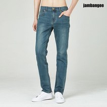 잠뱅이 남성 코듀라 캣엠보 시와워싱 타이트 일자 데님 AJ3DIH22-MB
