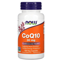 나우 푸드 CoQ10 쌀가루 셀룰로오스 30 mg 120 베지 캡슐, 60mg, 60개