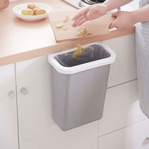 제이와이홀딩스 가정용음식물쓰레기통 싱크대 문틈 거치형 2컬러, 화이트