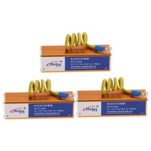 GHSHOP 3Pcs 전화 RJ11 서지 보호기 천둥 피뢰기 보호, 80x21x21mm, 골드, 금속