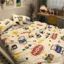햄프린넨 유로 침대 시트 2 인용... 북유럽 스타일 이불 커버 세트 200x200 150, 18 18_02 Double(4pcs 150x200)