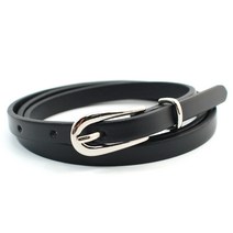 닐슨 여성 가죽벨트 슬림 실버 캐롯 (NO.WC016)