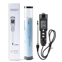농기계 원예 농업 Yieryi-새로운 EC/TEMP 토양 테스터 0.00-10.00 mS/cm 손 디지털 정원 미터 토양 테스터, 04 EC-8801B