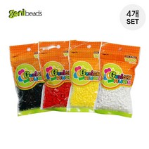 지니비즈(Genibeads) 비즈공예 1000비즈 4개묶음, 1개, 주요4색