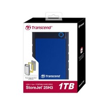 [Transcend] 충격방지용 외장HDD 트랜센드 StoreJet SJ25H3B [인쇄가능] [1TB/블루] [USB3.1]