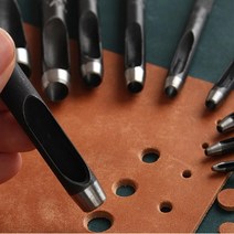 가죽공예 펀치툴 10종 낱개판매 구멍 펀칭 커터 벨트 UK00266M, 9mm UK00266M9