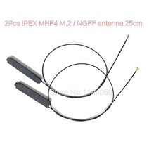 와이파이 확장기 인텔 7260 7265 3165 AC N5321 EM7345 GOBI5000 NGFF 카드용 안테나 18.5cm/7.2 인치 EM7355 IPEX MHF4 2G 5