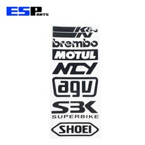 ESP 오토바이스티커 방수 반사 데칼스티커 랩핑 로고 스티커, 블랙