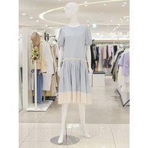ab.f.z [ab.f.z] 퍼프소매배색플리츠원피스 (KSW2QO47E)
