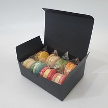 [방산소년단] 블랙 마카롱 포장상자 50개 / 상자만 판매, 2줄 21호(21 x 12.5 x 6.5)