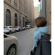 태슬스카프 HEYMAYMAY 부활함 타입 겨울 프라하 오스트레일리아 양털 보송보송한 솜털 보온 로맨스 2654110311