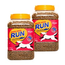 킵펫 말랑말랑 강아지밥 런 사료 연어 2.2kg, 2개