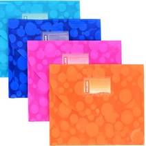 물방울 파일정리 서류정리함 A4파일케이스 똑딱이화일 PVC파일 투명화일