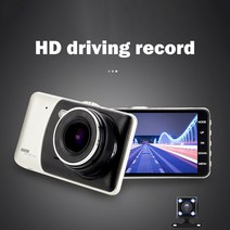 카플레이 모니터 무선 카링킷 4인치 HD 1080p 대시 캠 DVR 자동차 운전 레코더 전면 후면 듀얼 진 루프 녹, 01 Single record