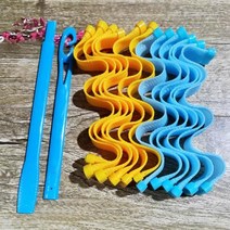 매직 헤어 롤 나선형 웨이브 컬링 DIY 셀프 스타일링 키트 구루프 머리말기, 매직헤어롤25cmSE00799