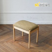 [나비효과가구] 큐리 고무나무 스툴의자, 색상:그린