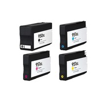 로켓잉크 HP OFFICEJET PRO 8600 8100 대용량 4색 세트 HP950XL HP951XL 프린팅 8640 소모품 가정용 레이저 대기업납품 프린터 CN047AA CN046AA, 4개입, 대용량 4색 호환 세트 상품 정품품질