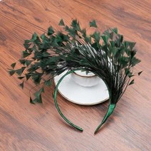 머리띠 깃털 머리띠 헤어 밴드 여성 깃털 머리띠 헤어 액세서리 머리 장식 파티 헤어 머리 장식 크라운, 1