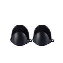 로즈랩 주방 실리콘 냄비손잡이 2PCS, 검정색