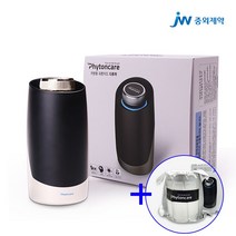 JW중외제약 피톤치드 차량용 공기청정 디퓨저 피톤케어 공기청정기, 본품 실버(카트리지1개포함)+리필카트리지1개