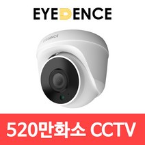 아이던스 EDN-QD1 / 520만화소 QHD 실내 CCTV 적외선 보안 감시 돔카메라, EDN-QD1+영상전원케이블10M+12V 2A 어댑터