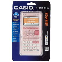 Casio 카시오 fx-9750GIII 핑크 그래프 계산기 (fx-9750GIII-PK) 342842, Calculator
