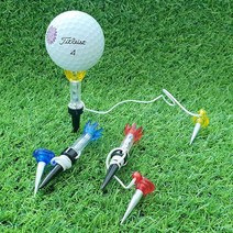 리드스포츠 골프 자석티 투톤 접이식 골프티 버디선물 티꽂이 롱티 숏티, 투톤 골프티(블루_SH-0037)