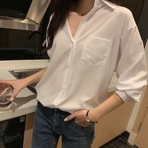 베이직 패션 여성 의류 무지 셔츠옷 블라우스 코디 0.9297ea