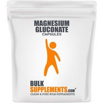 벌크써플리먼트 글루콘산 마그네슘 글루코네이트 500mg 100캡슐