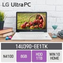 LG 인강용 울트라PC 14U390-EE1TK [신모델로 발송됩니다.], 8GB, eMMC 64GB + HDD 1TB, 포함